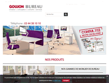 Tablet Screenshot of goujonbureau.fr